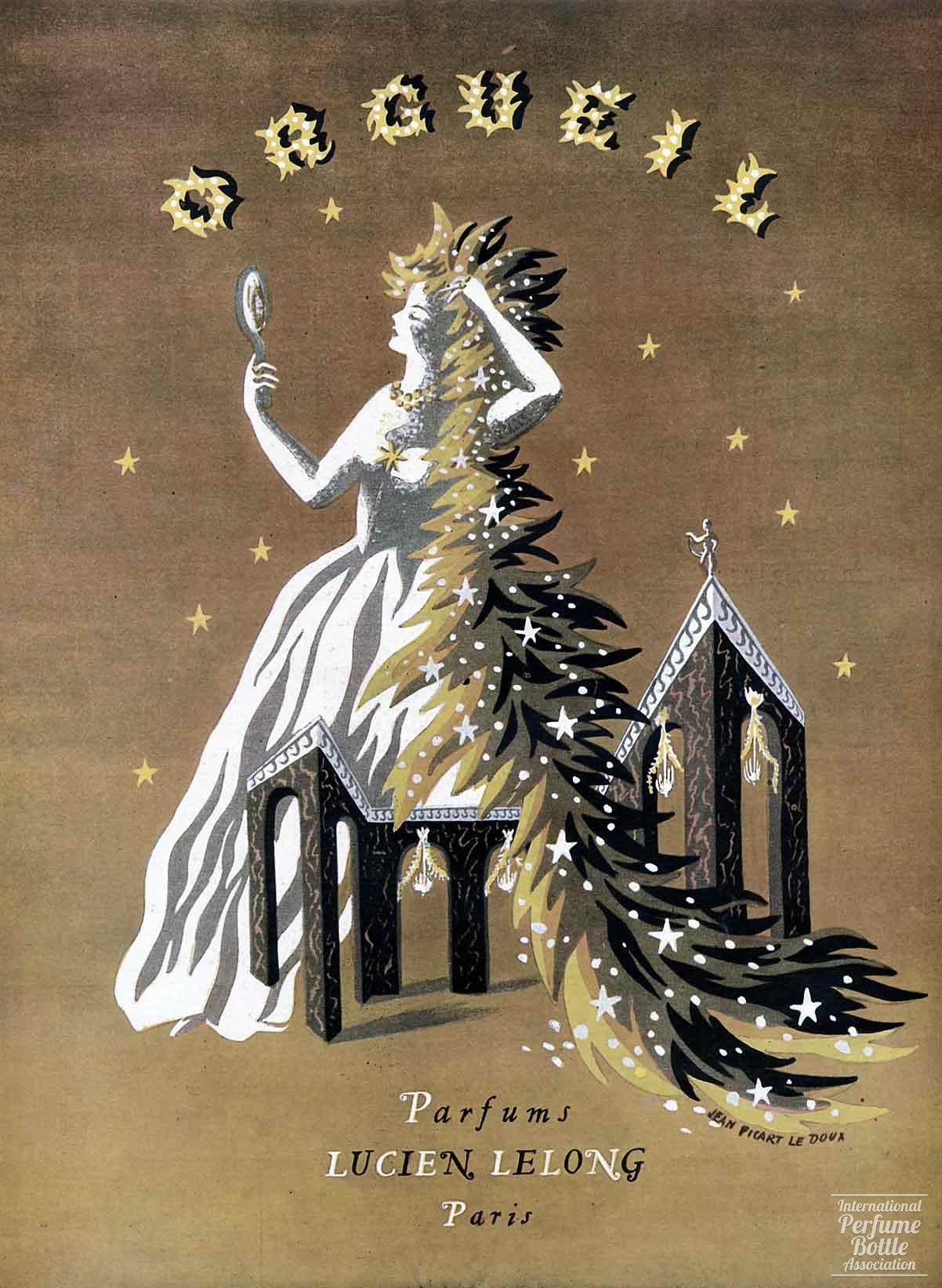 "Orgueil" by Lucien Lelong Advertisement - 1946