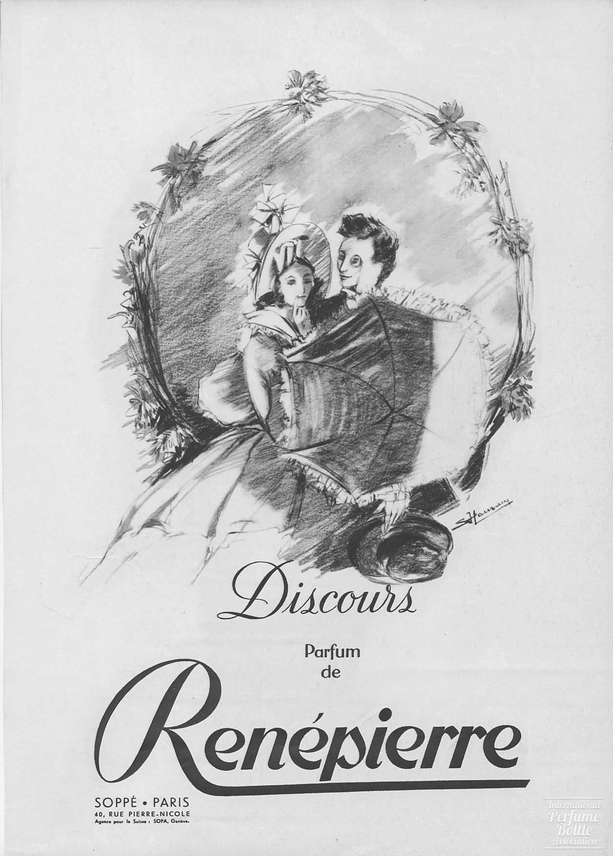 "Discourse" by Renepierre Advertisement - 1946