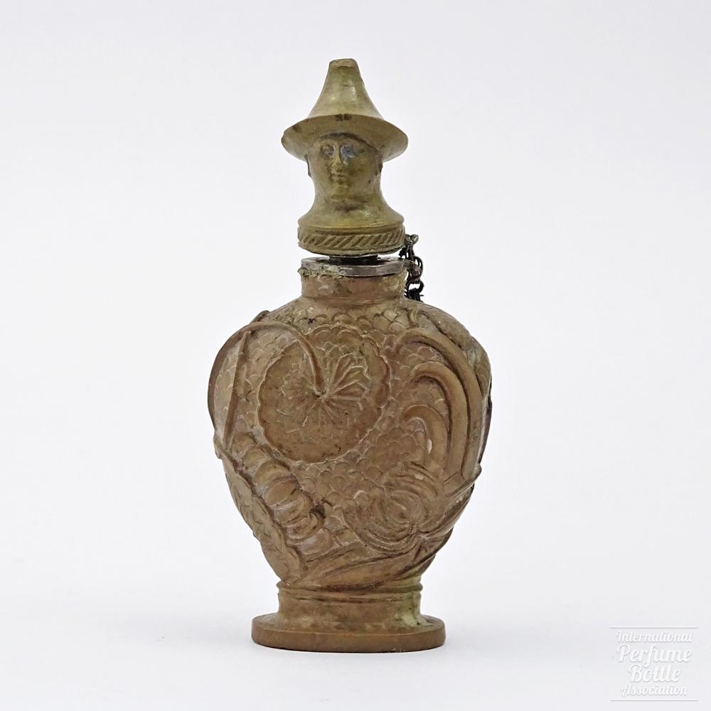 Lava Stone Bottle With Asian Decoration