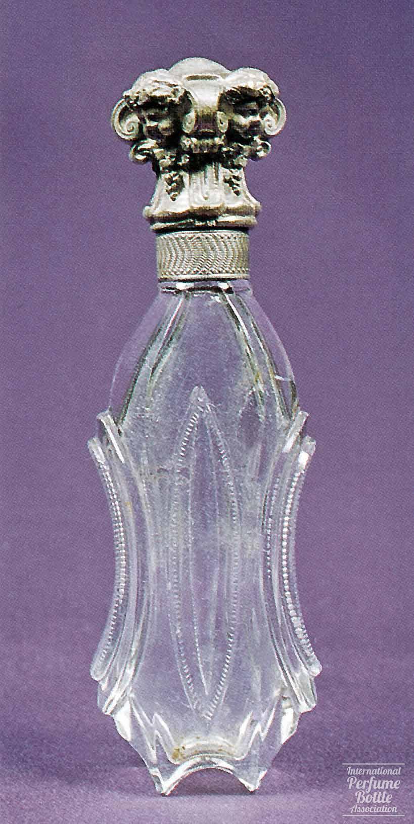 Russian Crystal and Silver Perfume Flask