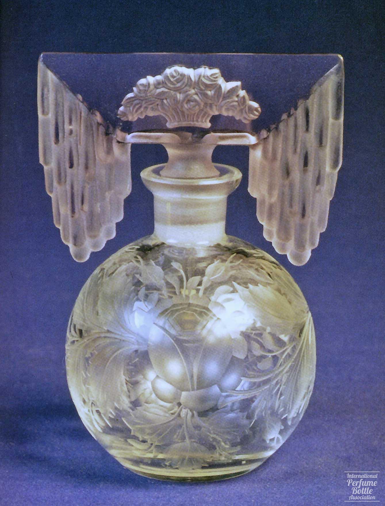 Spherical Czech Bottle With Tiara Stopper