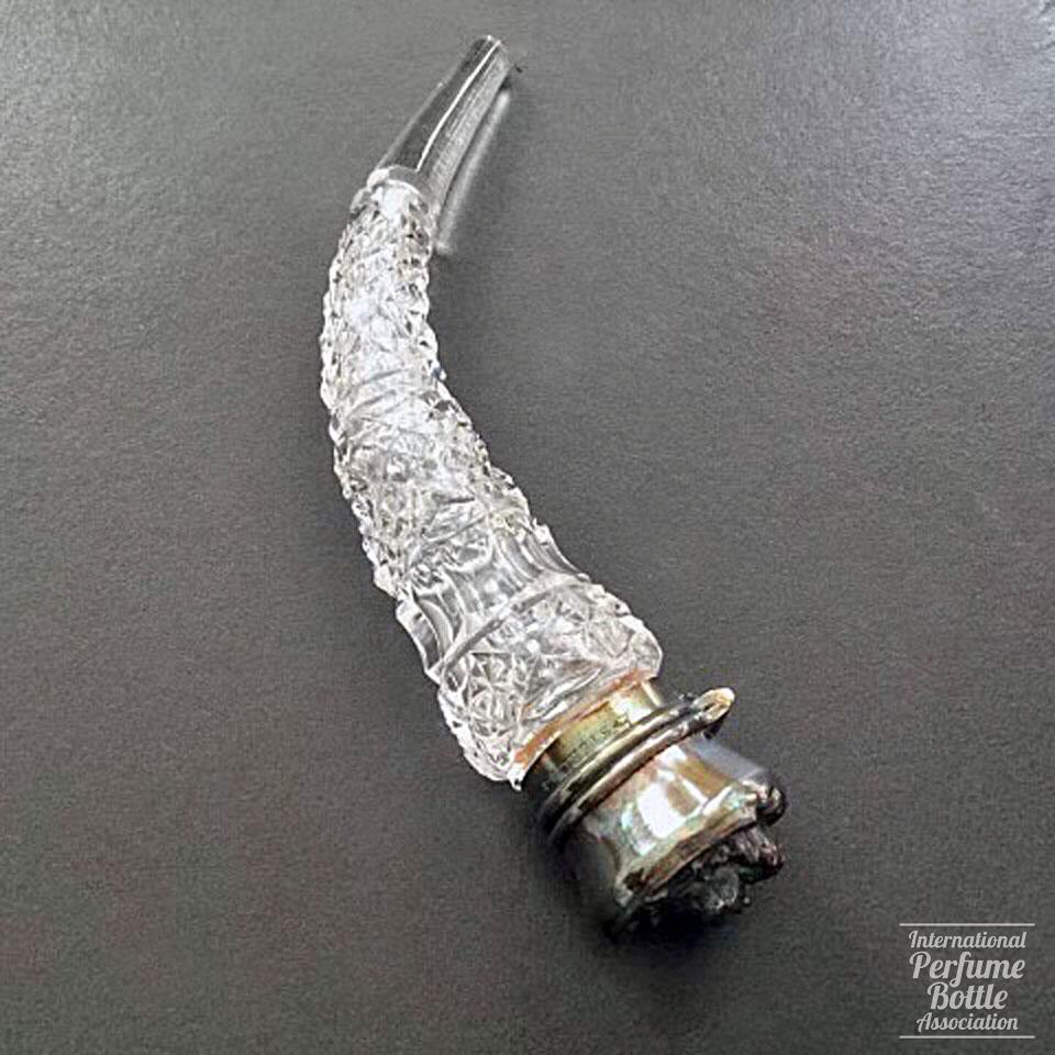 Horn Shaped Crystal Scent Bottle