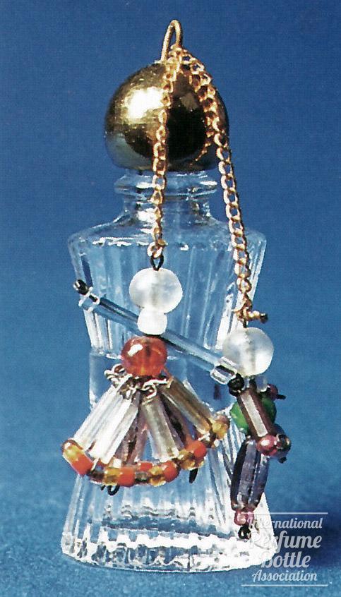 Czech Bottle With Figural Dangles