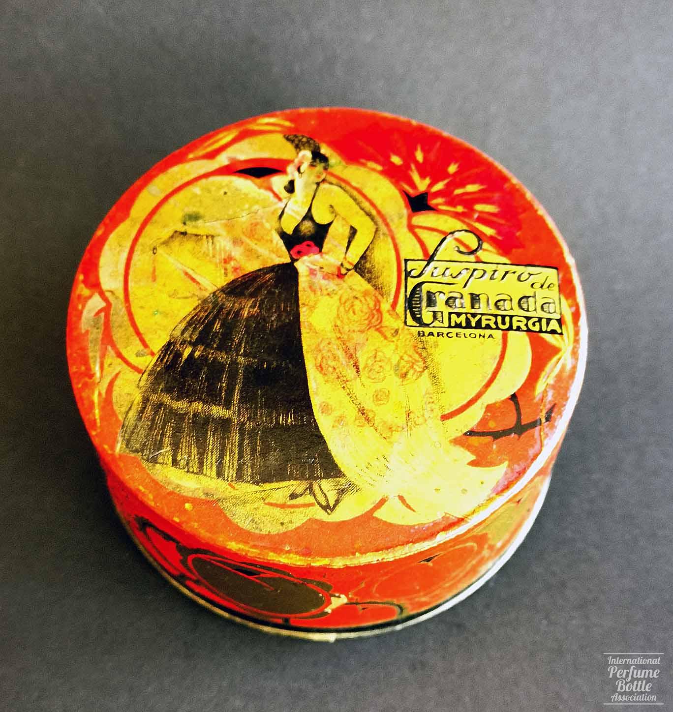 Spiro Powder Box Travel to Spain - International Perfume Bottle Association