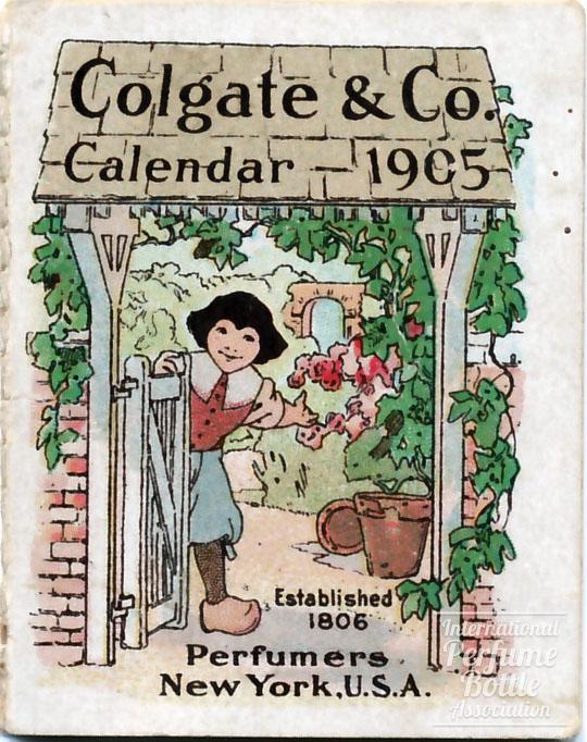 1905 Advertising Calendar by Colgate (Dutch Garden Theme)