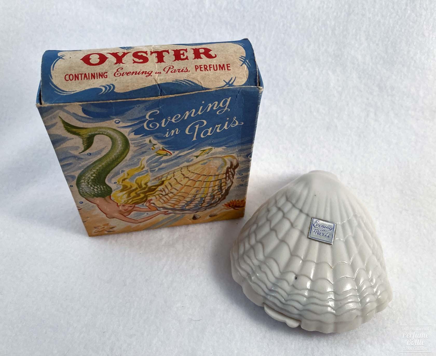 "Evening in Paris" by Bourjois, Oyster / Clam Shell Presentation