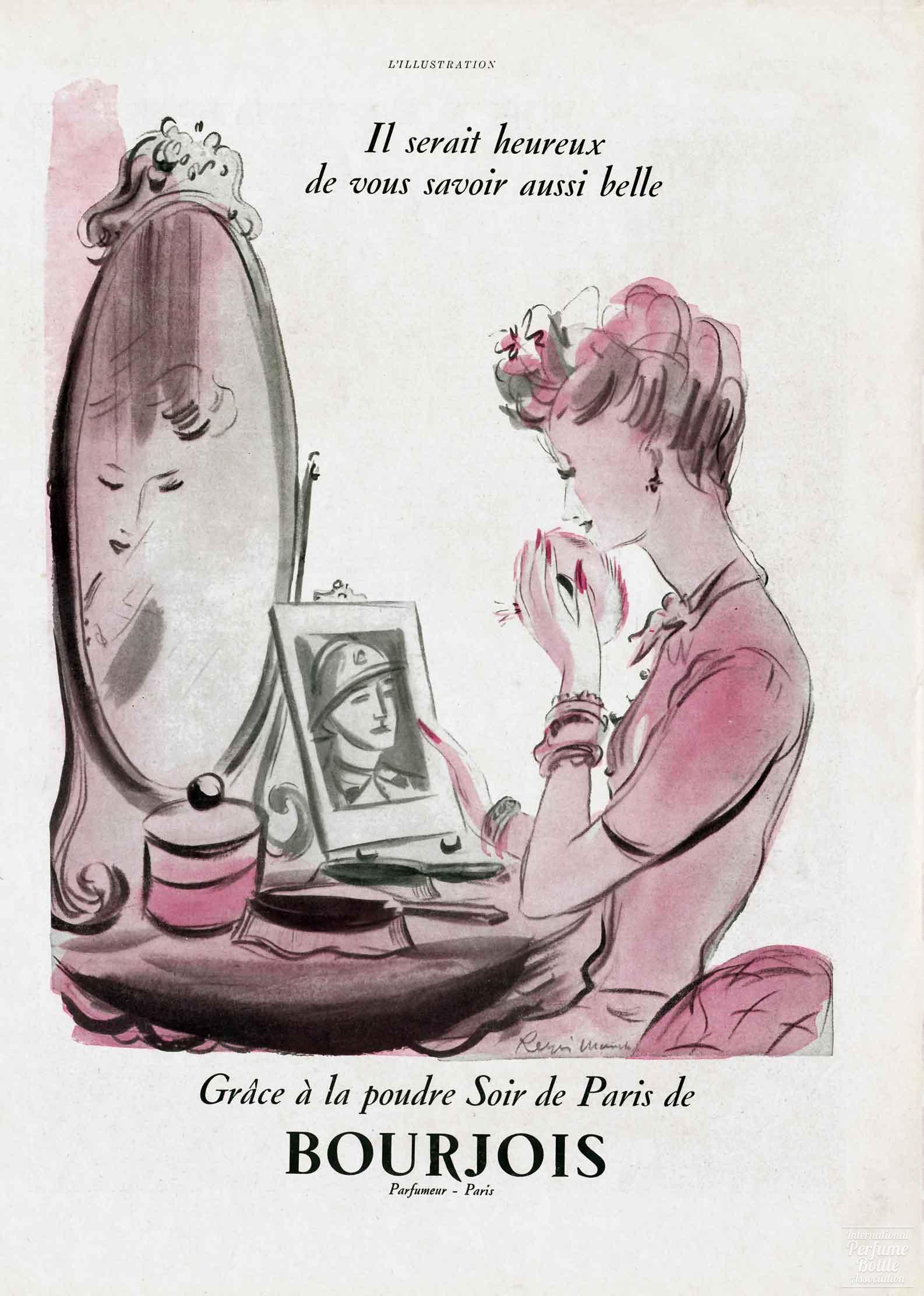 “Soir de Paris” by Bourjois Advertisement - 1939