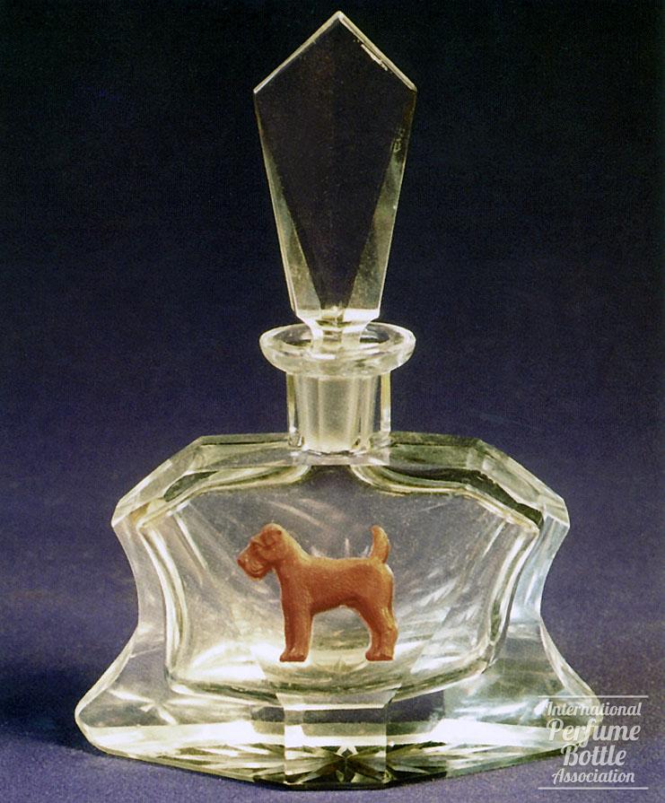 Clear Czech Bottle With Dog