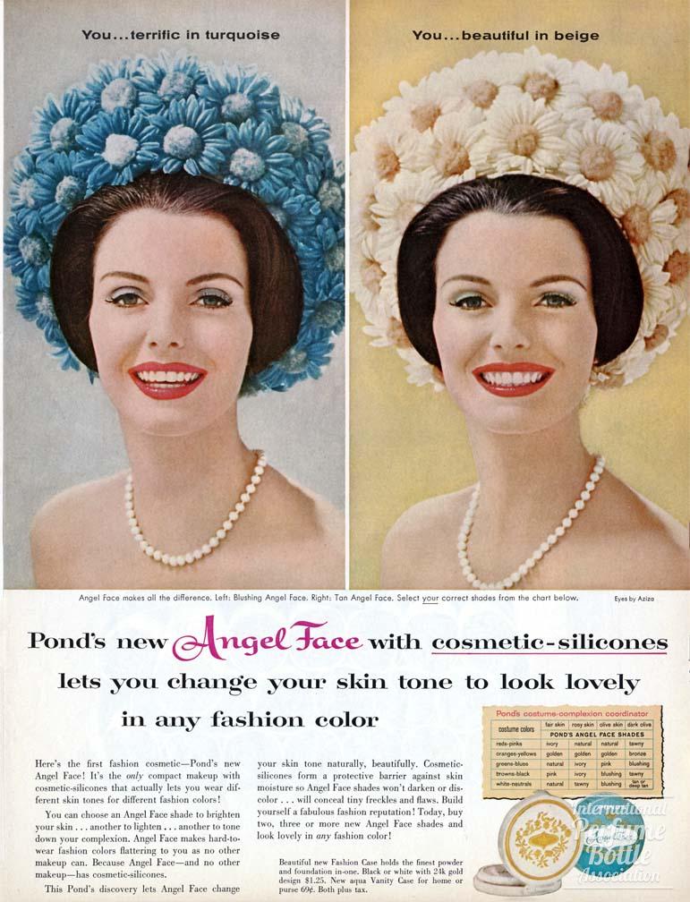 "Angel Face" Powder and Compact by Ponds Advertisement - 1960