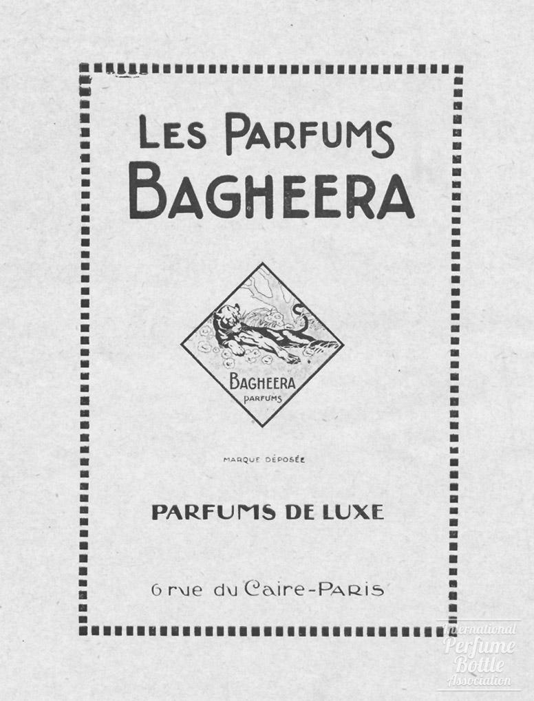 Les Parfums Bagheera Advertisement - 1919