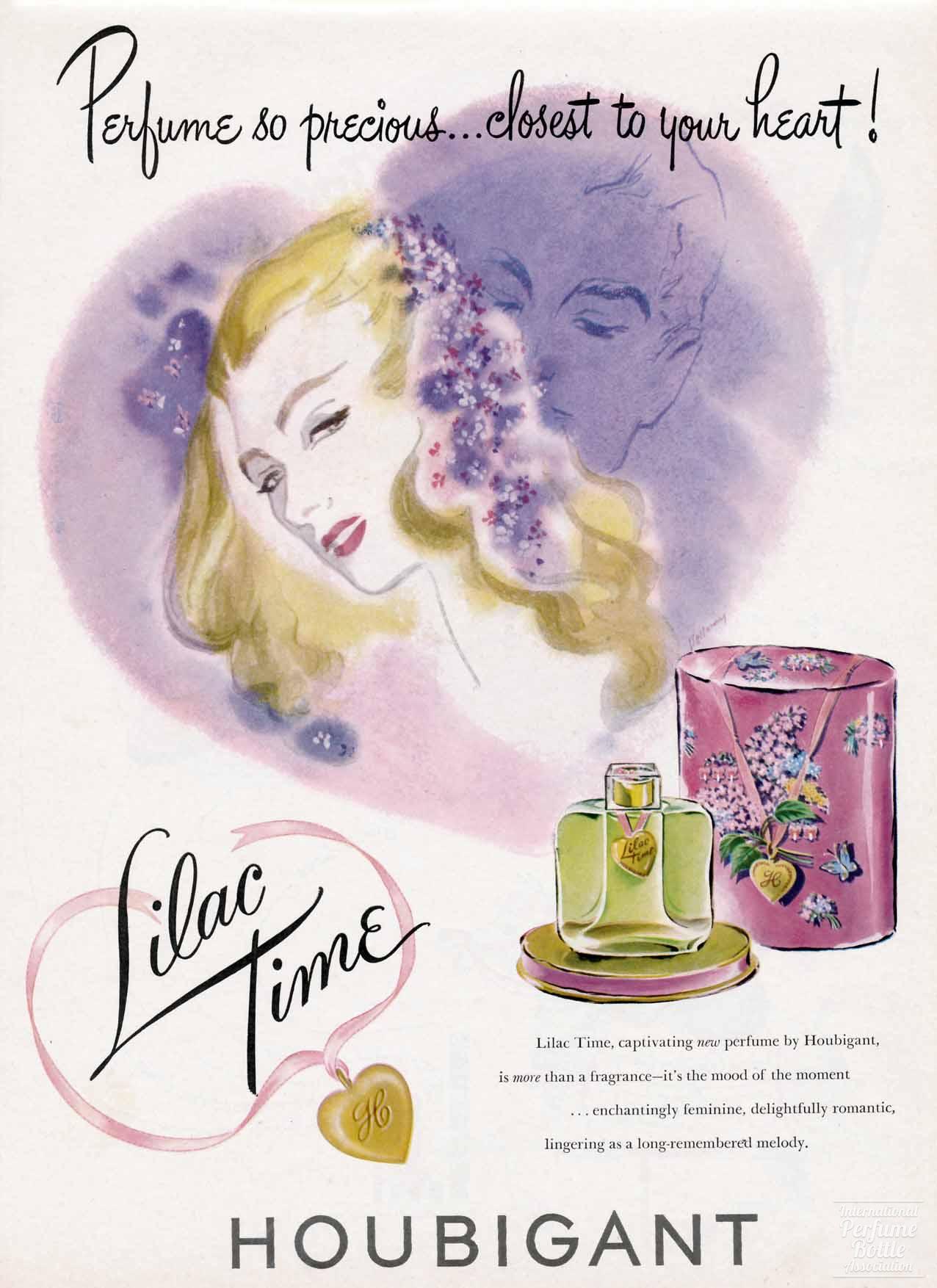 "Lilac Time" by Houbigant Advertisement - 1948