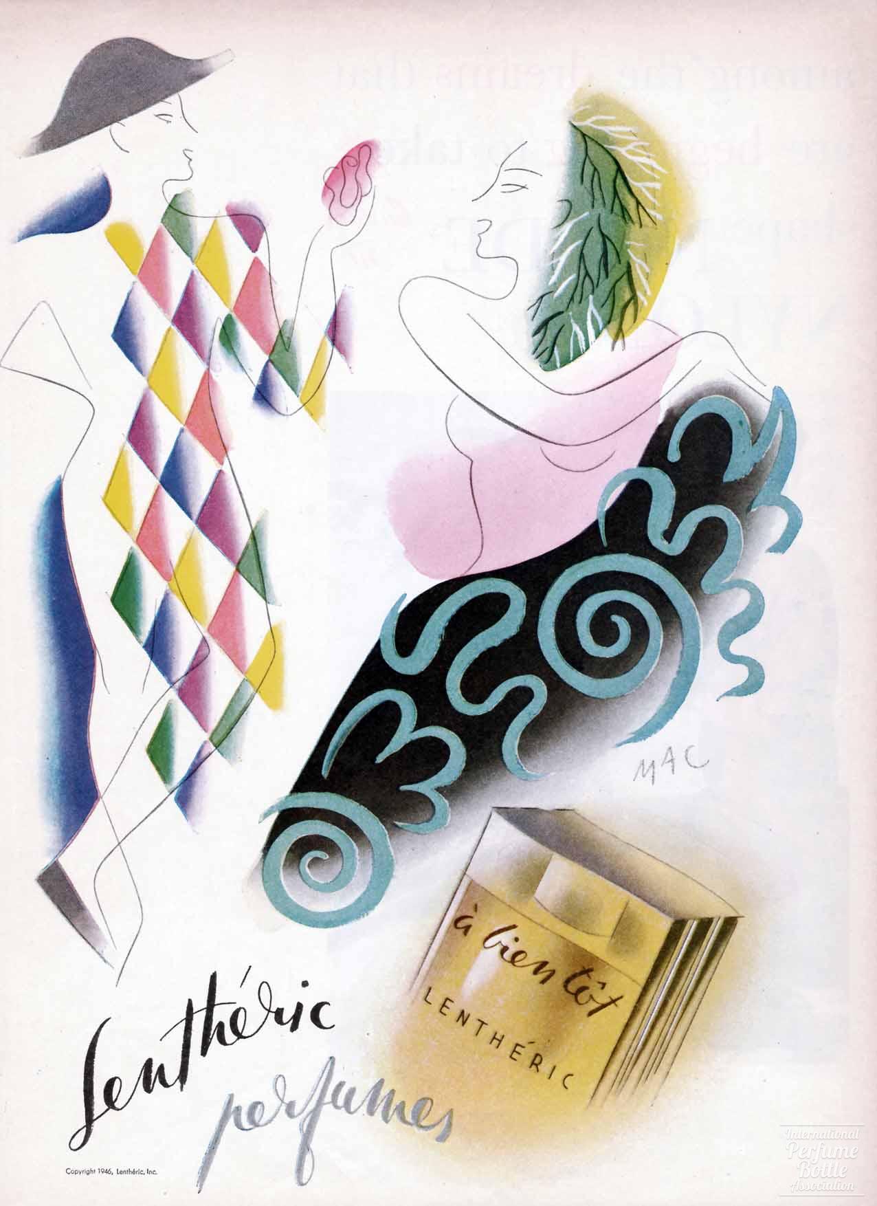 "Á Bientôt" by Lenthéric Advertisement – 1946