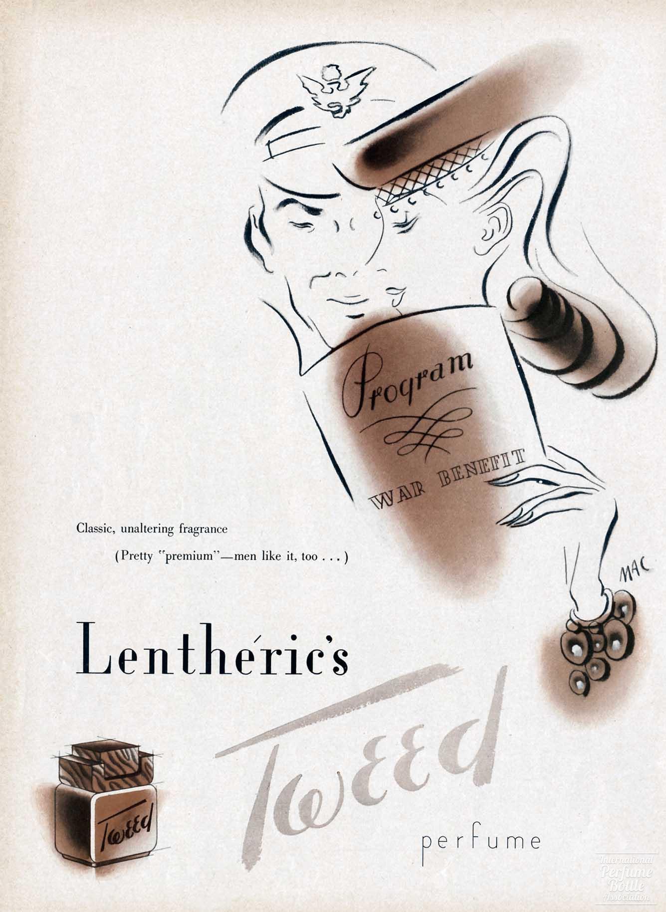 "Tweed" by Lenthéric Advertisement – 1943