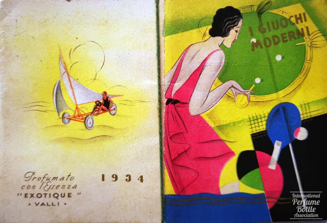 1934 Advertising Calendar by Valli (Sports Theme)
