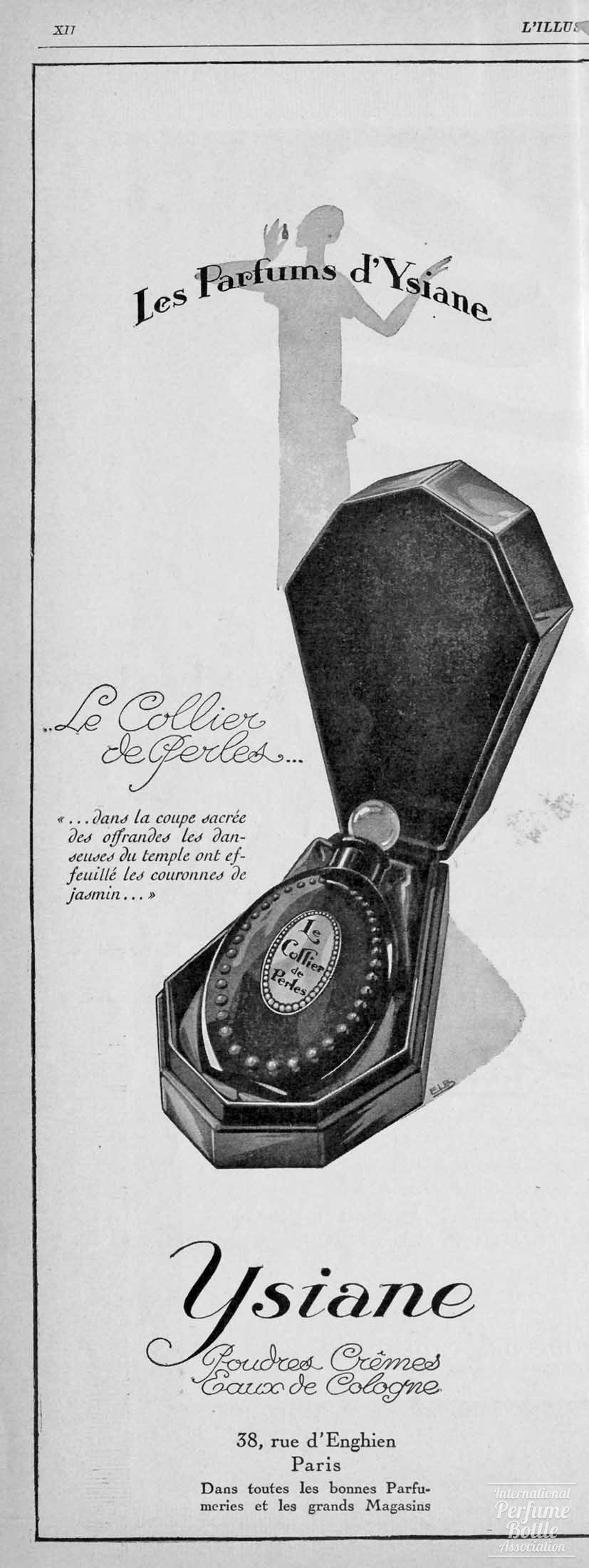 "Le Collier de Perles" by Ysiane Advertisement - 1926