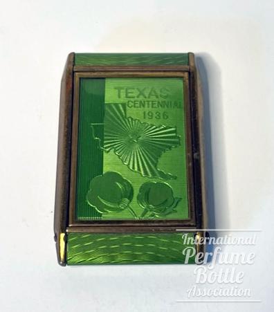 Green Guilloché Texas Centennial Compact