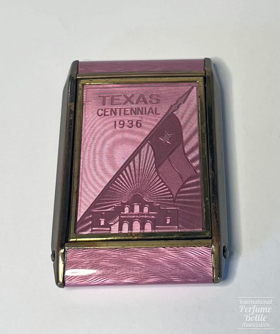 Pink Guilloché Texas Centennial Compact