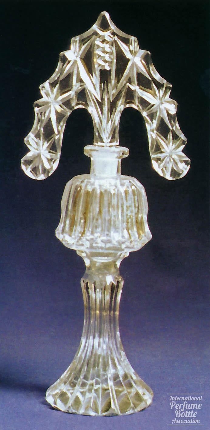 Tall Czech Bottle With Tiara Stopper