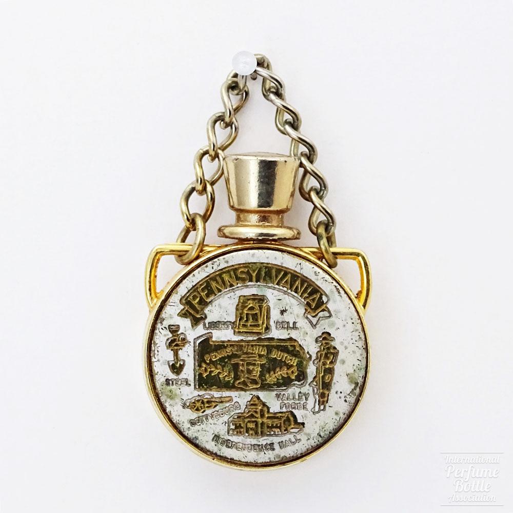 Pennsylvania Tourist Perfume Brooch