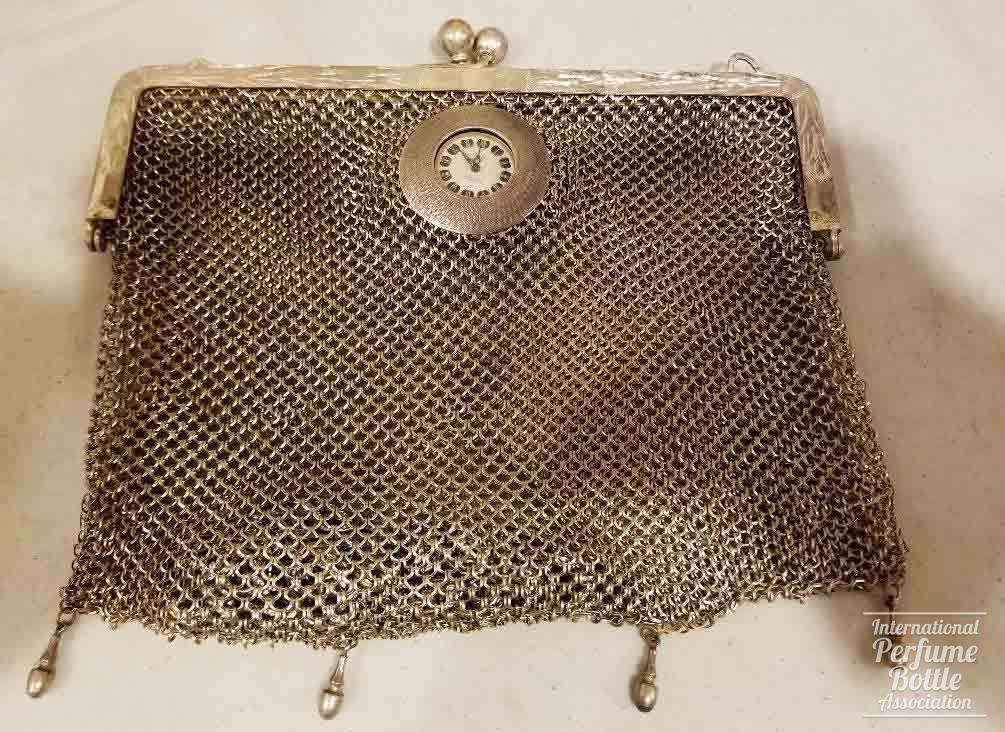 Mesh Purse With Watch