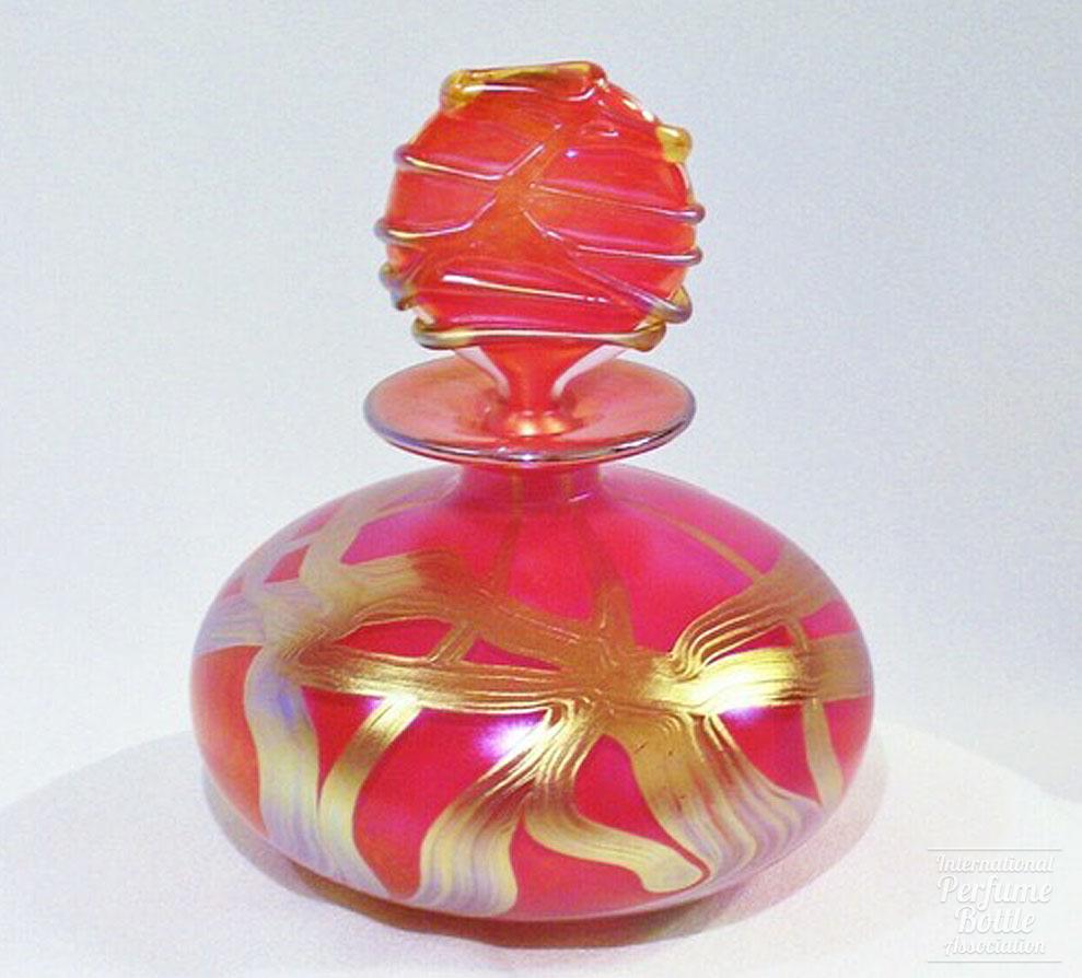 Pink and Gold Perfume by Isle of Wight Glass