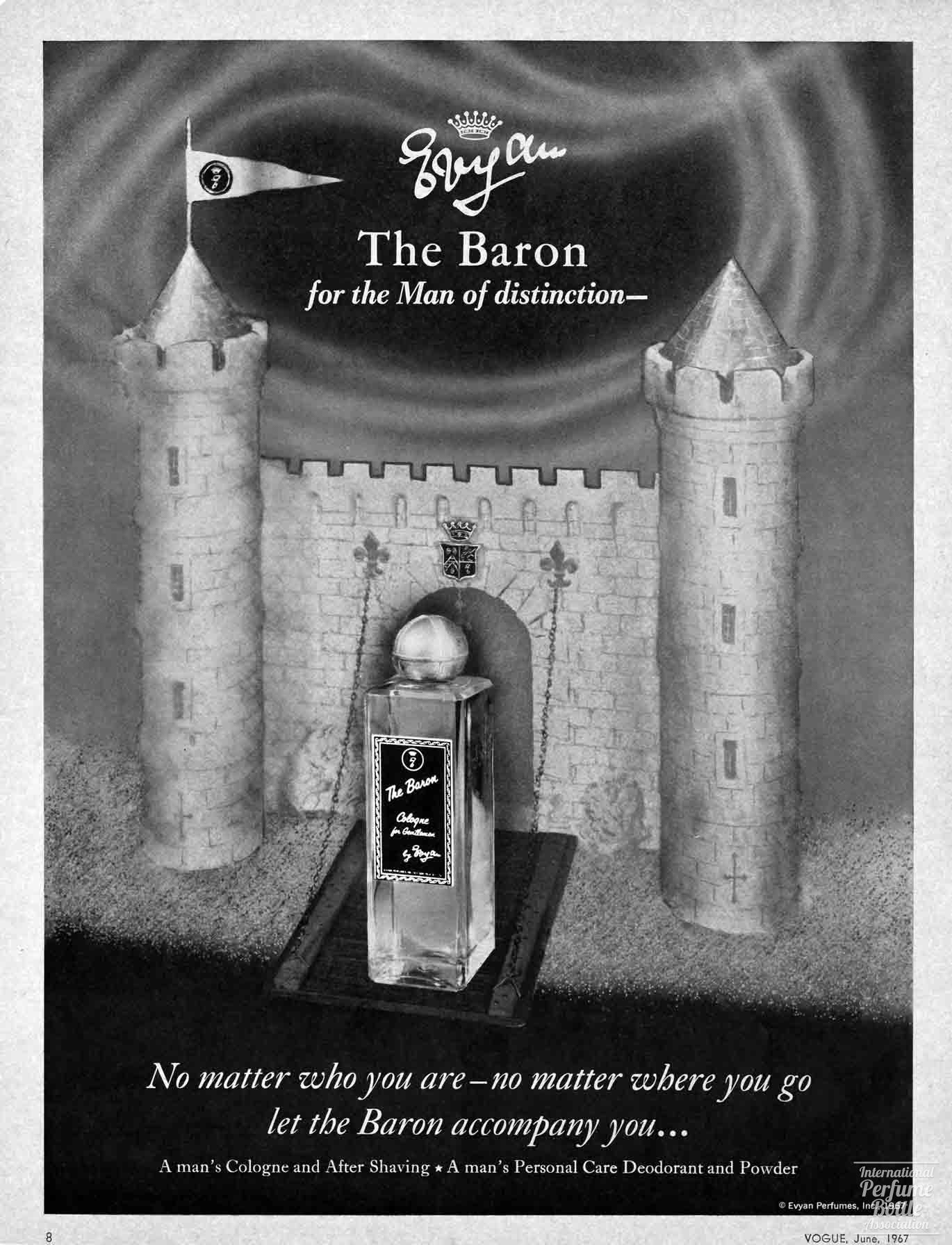 "The Baron" by Evyan Advertisement - 1967