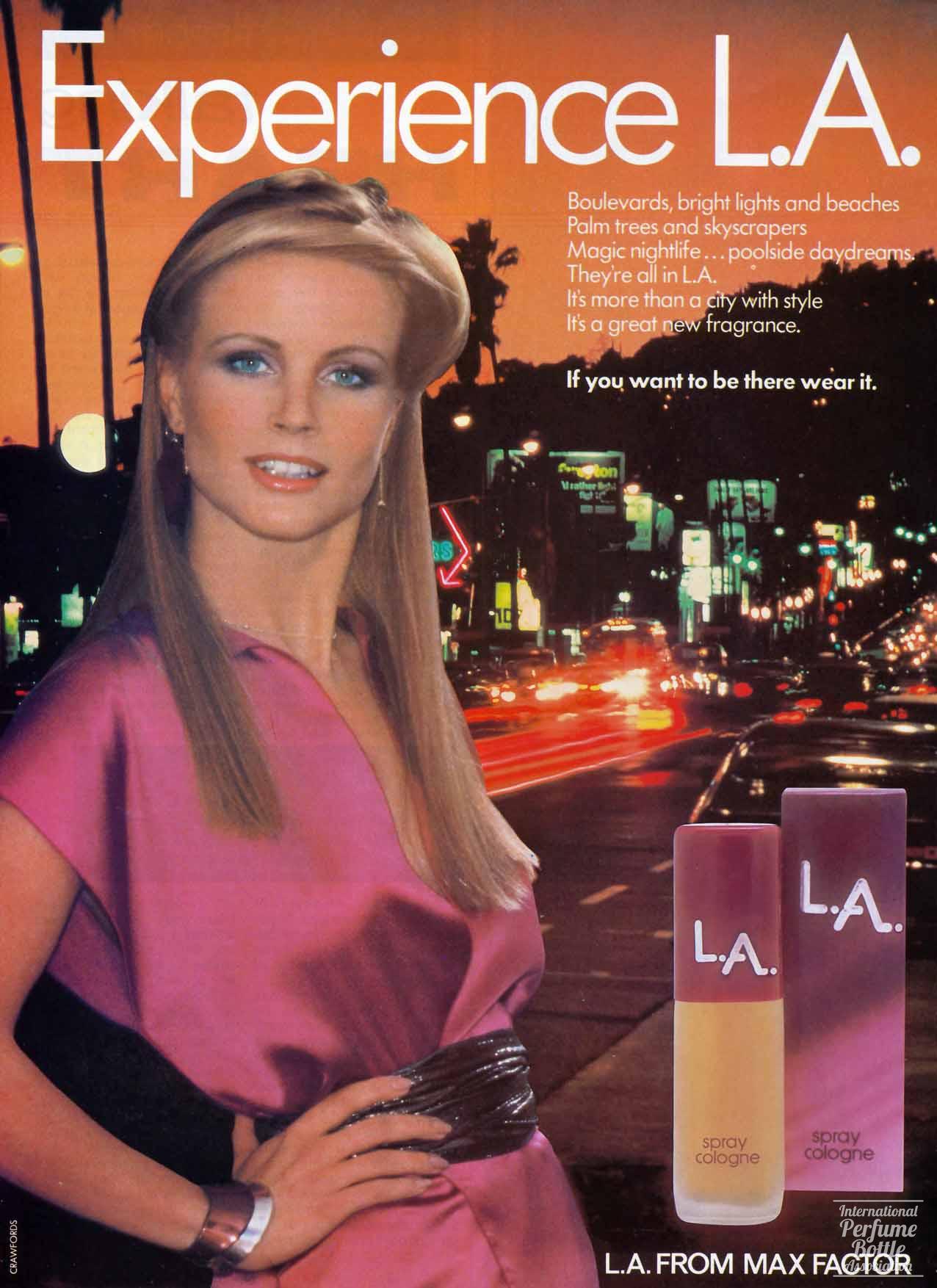 "L. A." by Max Factor Advertisement - 1980