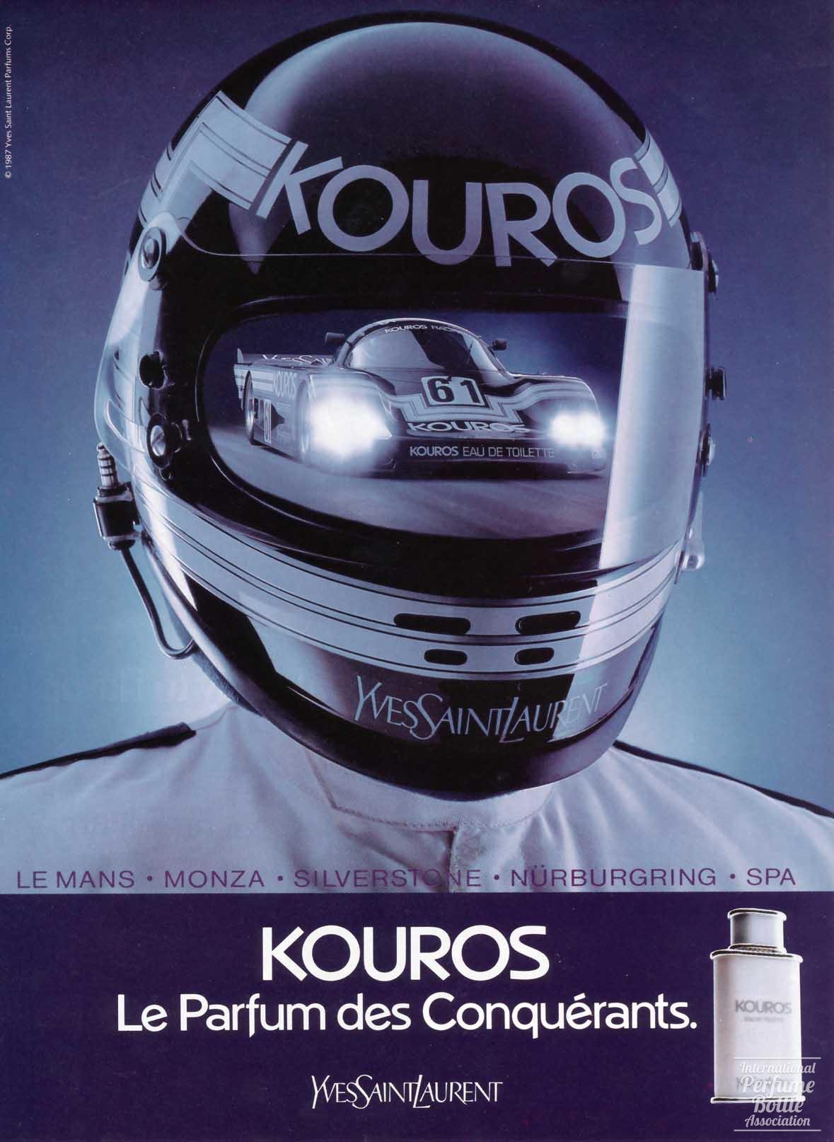 "Kouros" by Yves Saint Laurent Advertisement - 1987