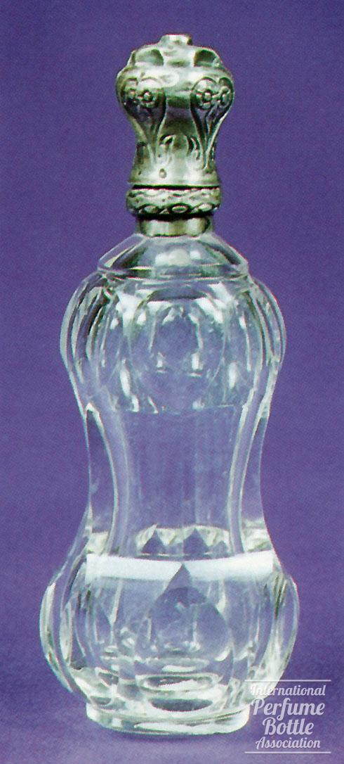 Dutch Crystal Bottle With Silver Cap