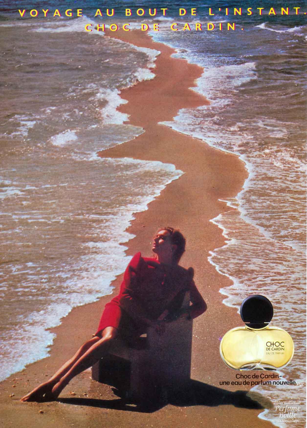 "Choc de Cardin" by Pierre Cardin Advertisement  - 1983