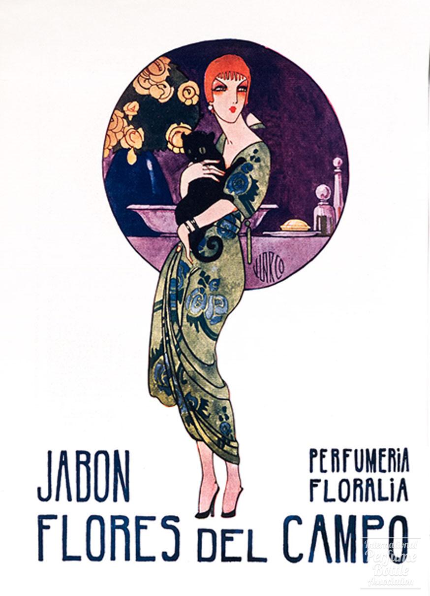 "Flores del Campo" Soap by Floralia Advertisement - 1922