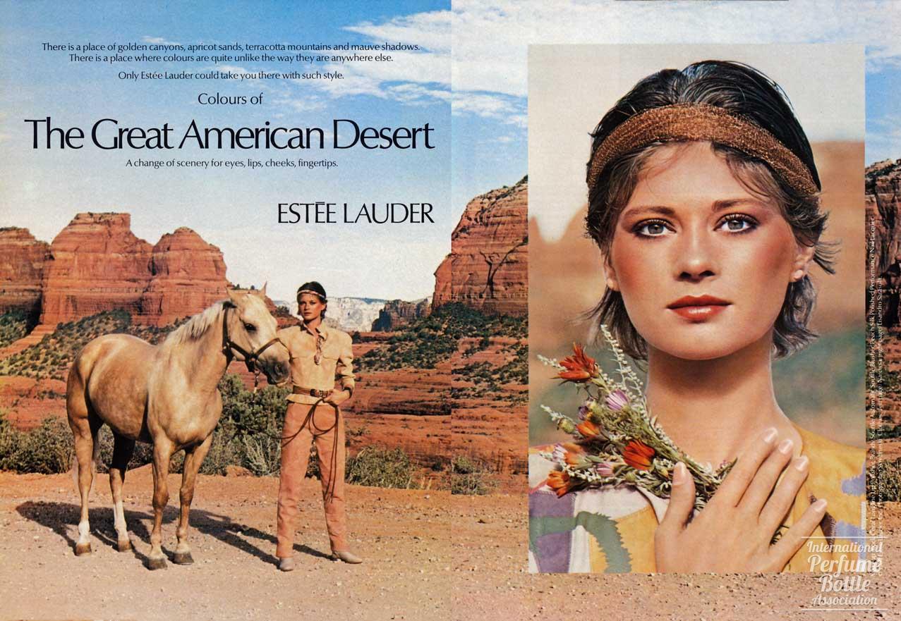 Great American Desert Cosmetics by Estée Lauder Advertisement –1981