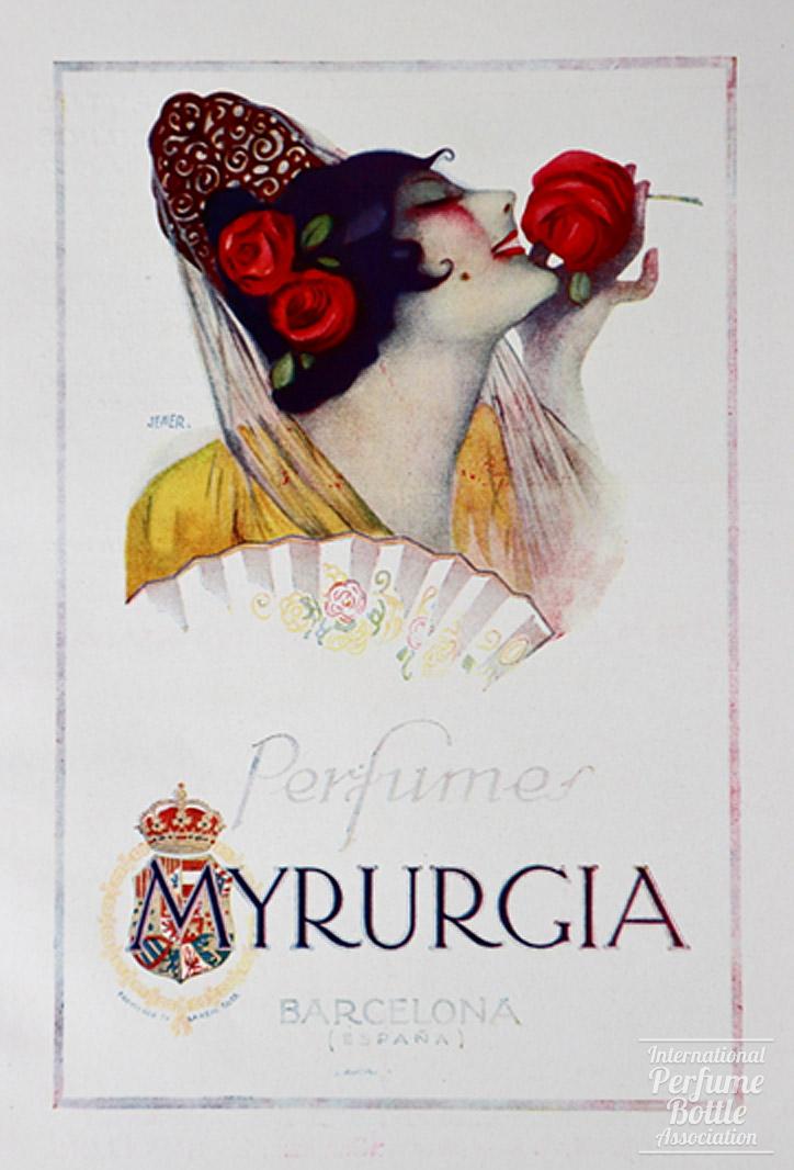 Perfumes by Myrurgia Advertisement - 1922