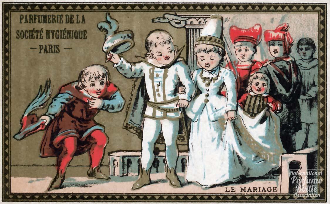 "Le Mariage"  Trade Card by Parfumerie de la Société Hygiénique