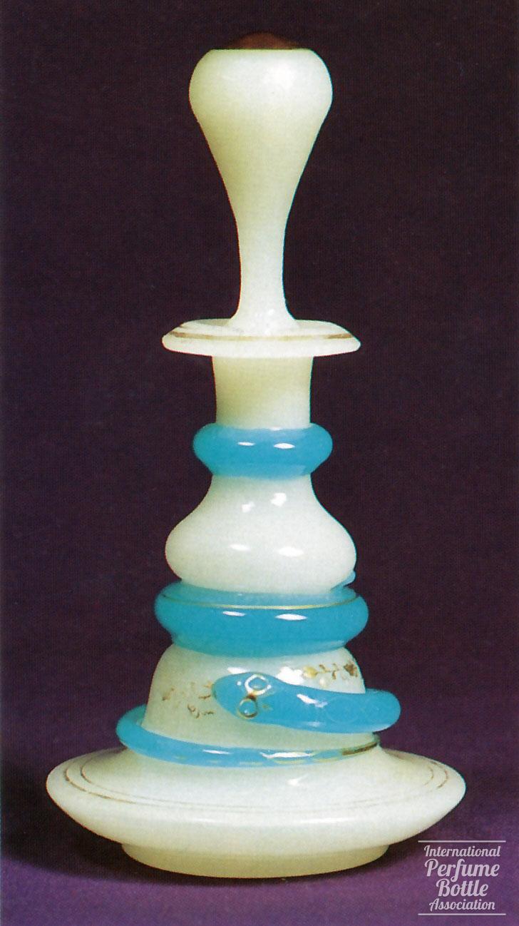 Opaline Scent Bottle With Snake