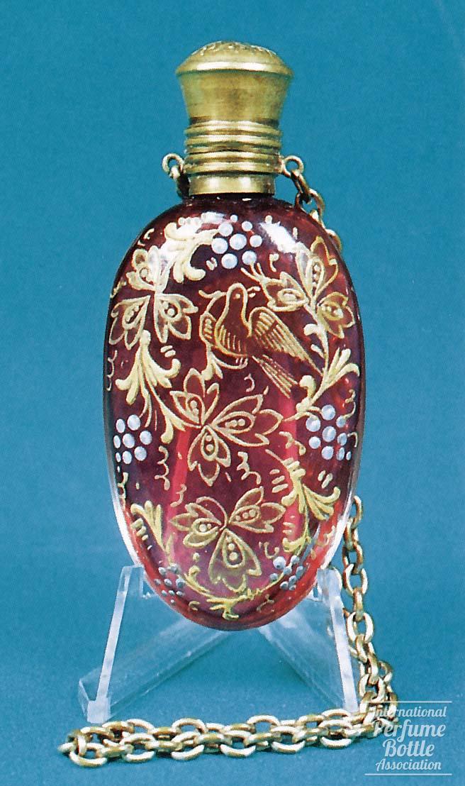Cranberry Glass Victorian Bottle