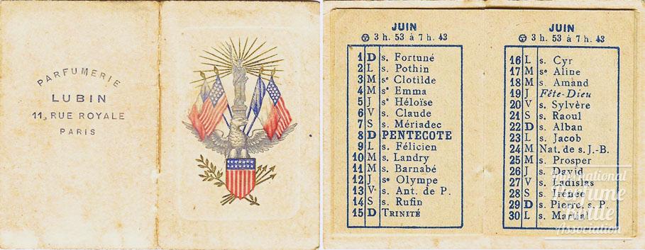 Advertising Calendar by Lubin