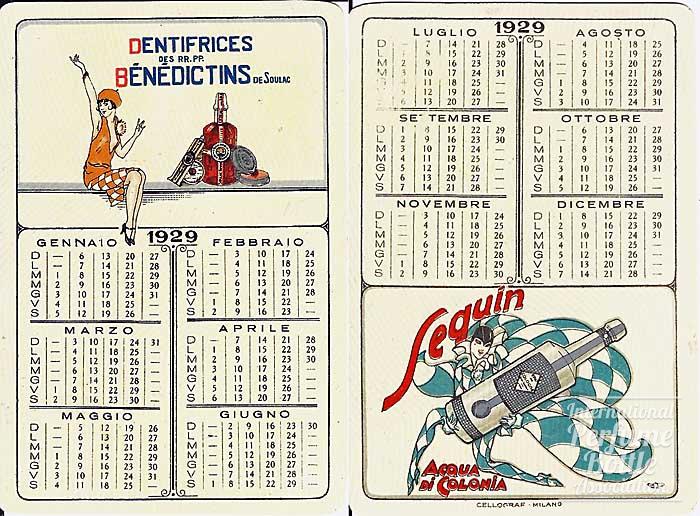 1929 Advertising Calendar by Seguin