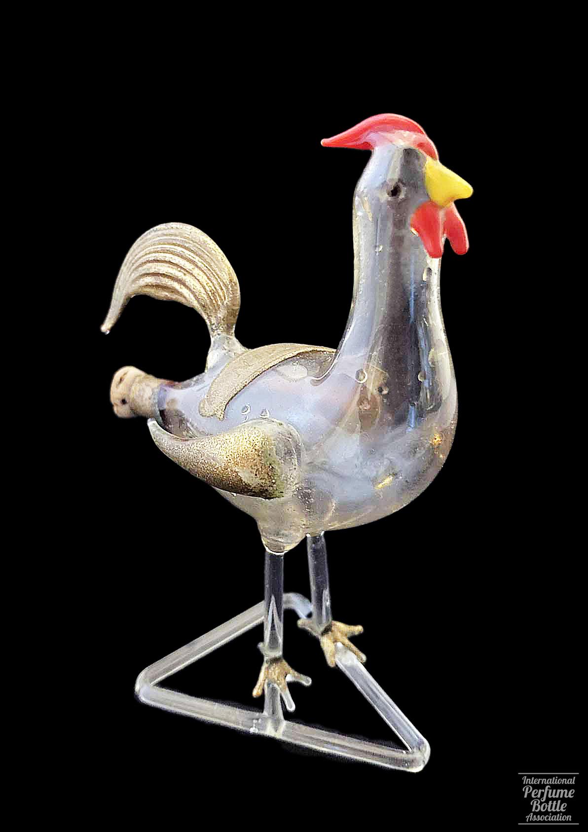 Hand Blown Rooster by Hetra