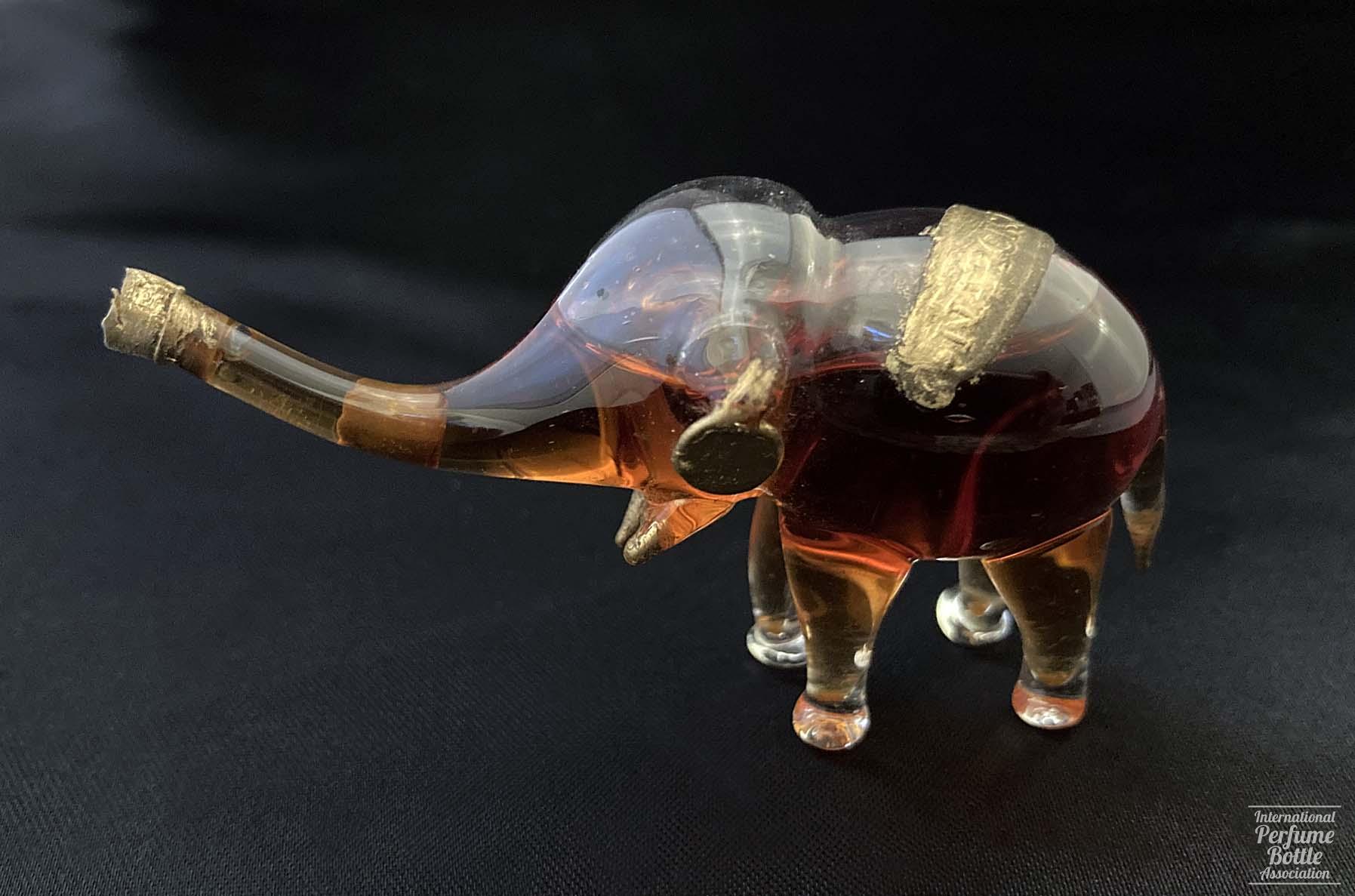 Hand Blown Elephant Bottle by Hetra