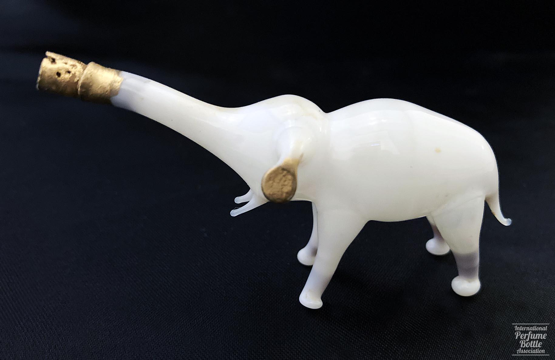 Hand Blown White Elephant