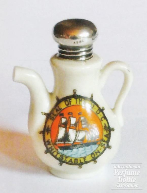 Crested Souvenir Bottle of Whitstable, England