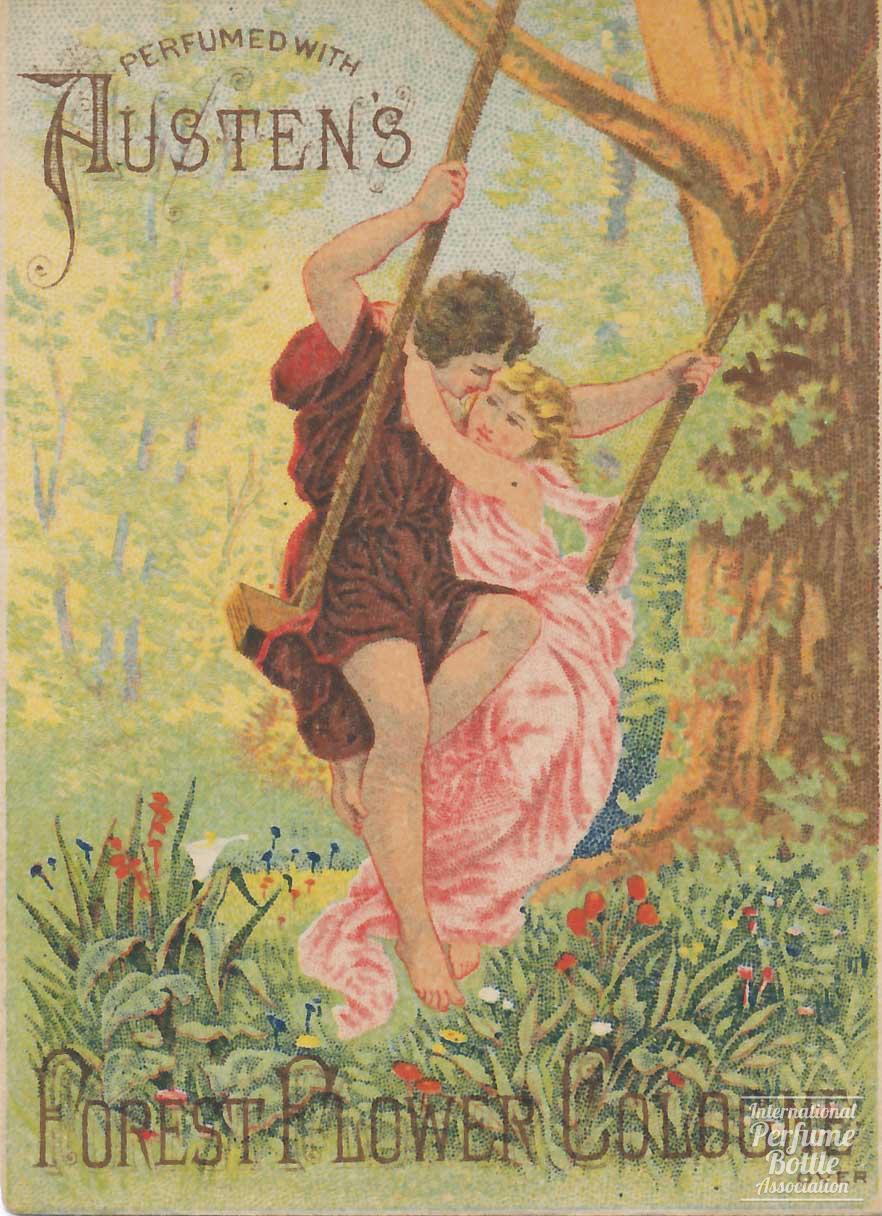 "Forest Flower" Courting Couple Trade Card by W. J. Austen
