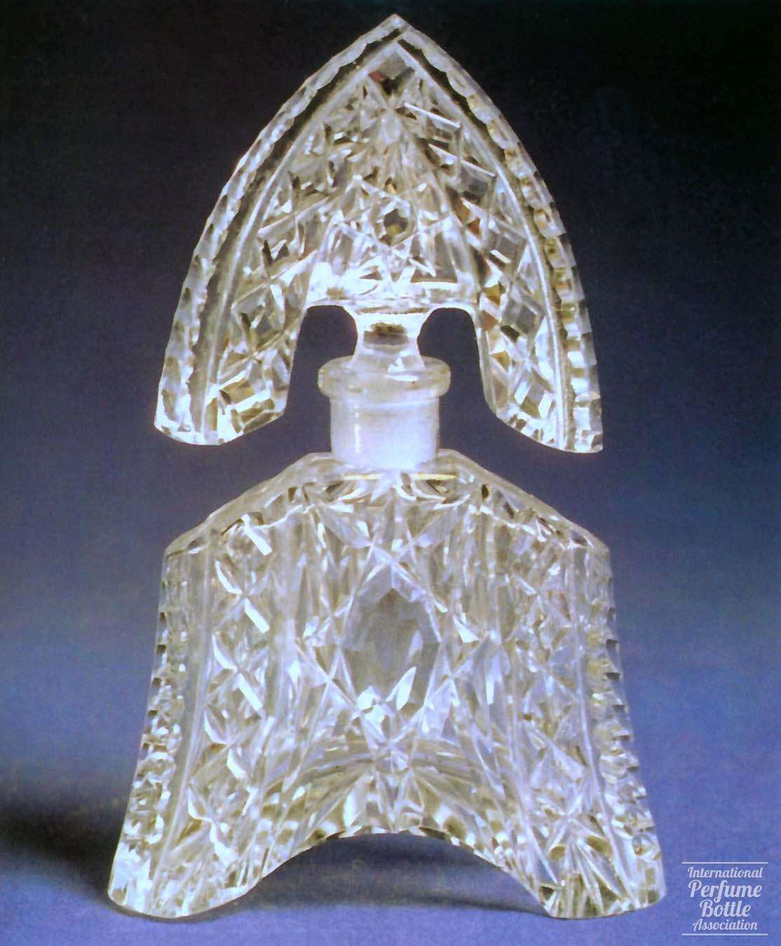 Czech Bottle With Arrow-Shaped Tiara Stopper
