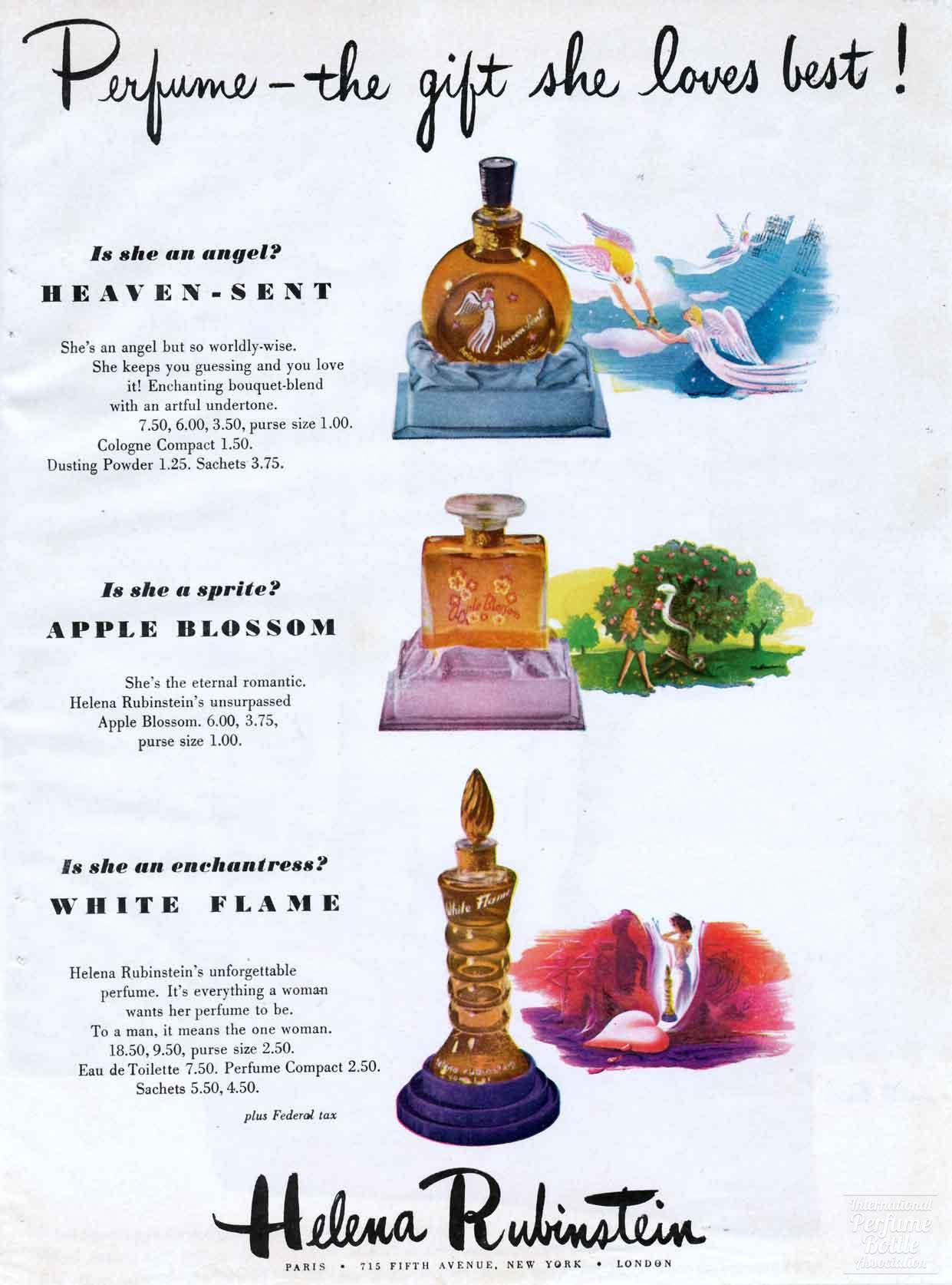 Perfumes by Helena Rubinstein Advertisement - 1945