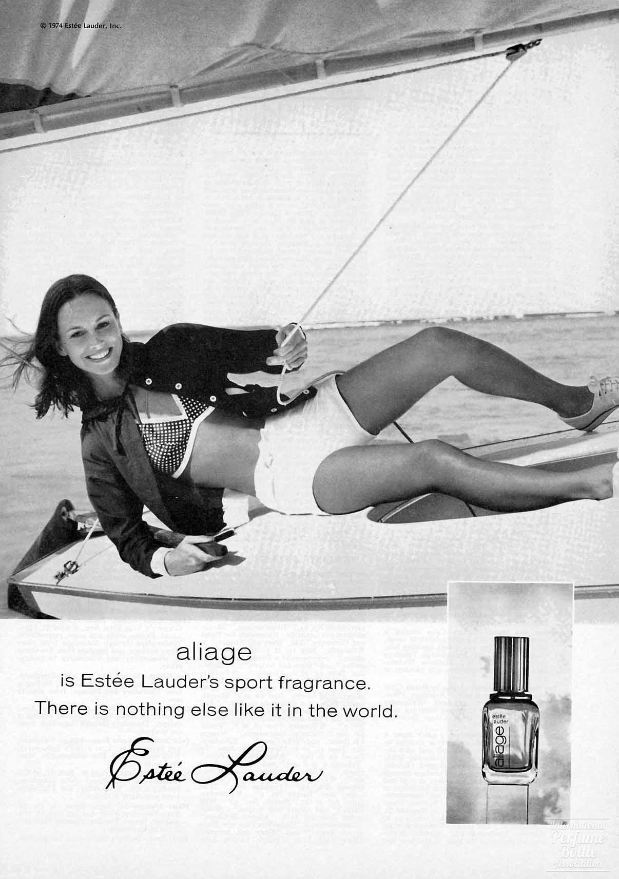 "Aliage" by Estée Lauder Advertisement - 1974