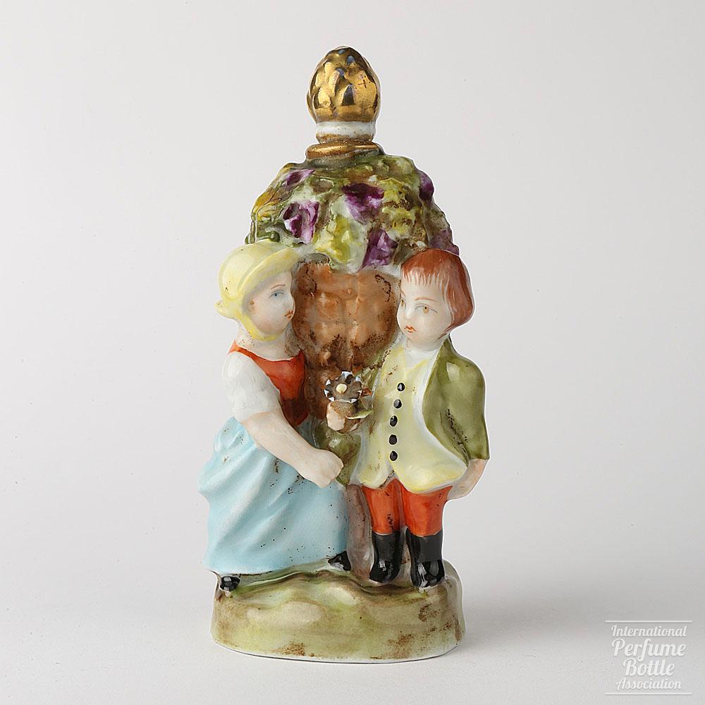 Young Couple Scent Bottle by Meissen