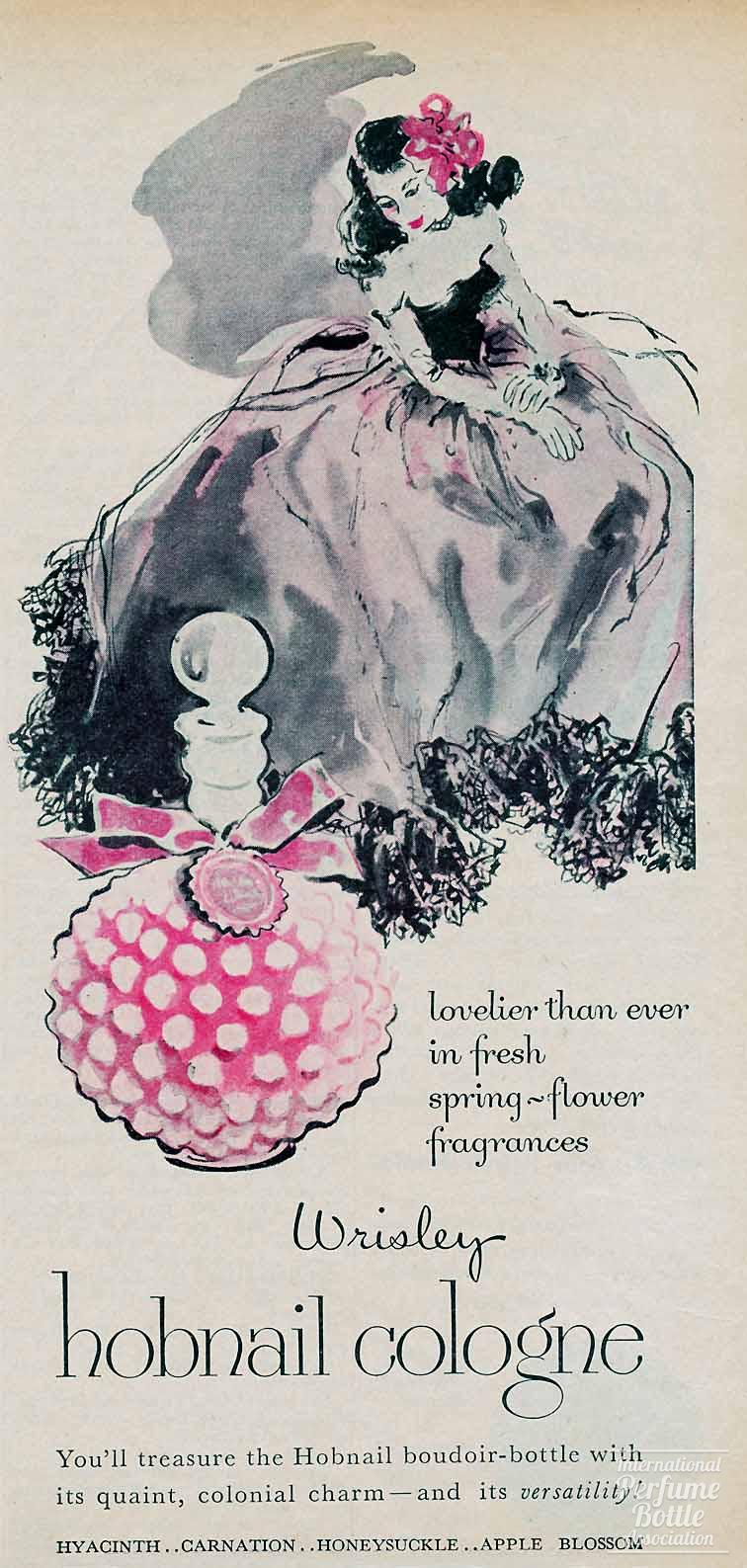 Hobnail Cologne Presentation by Wrisley Advertisement - 1947
