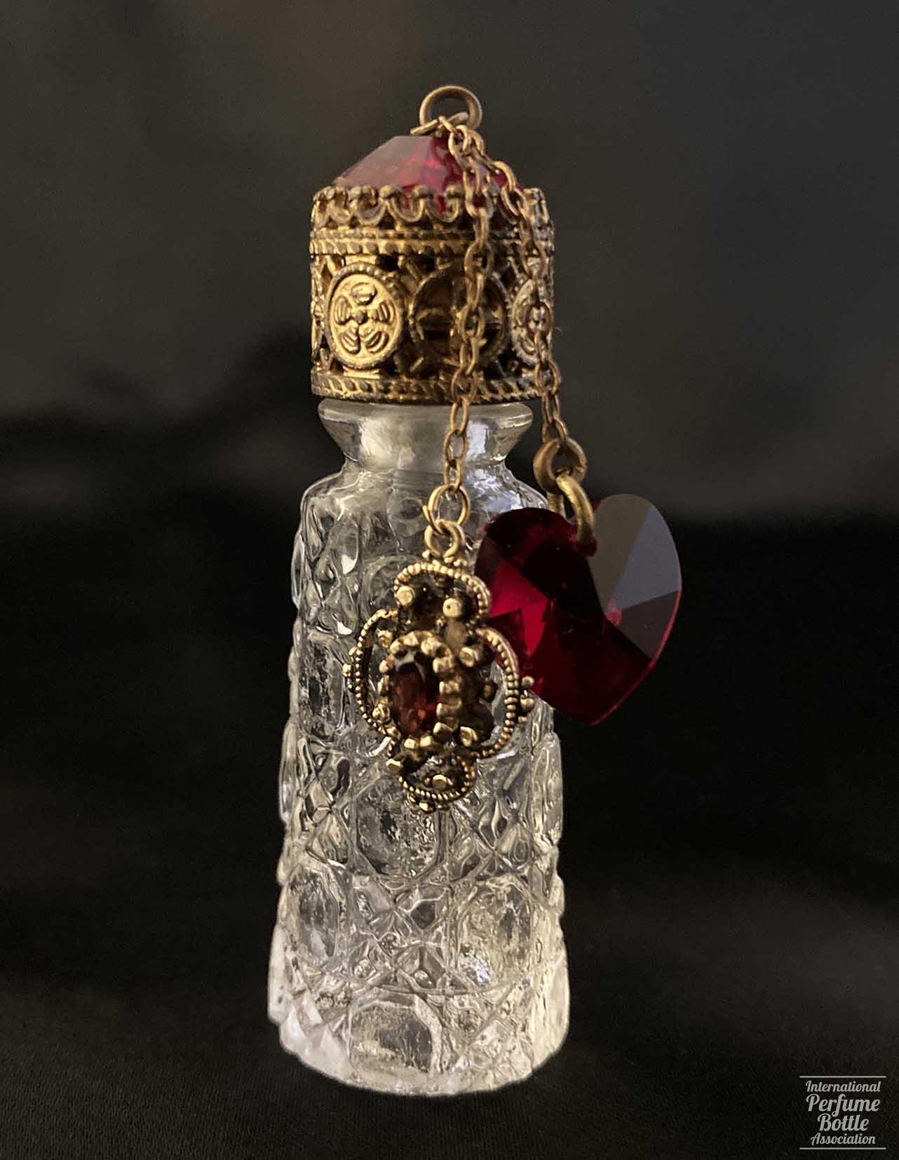 Mini Czech Perfume With Heart Dangle