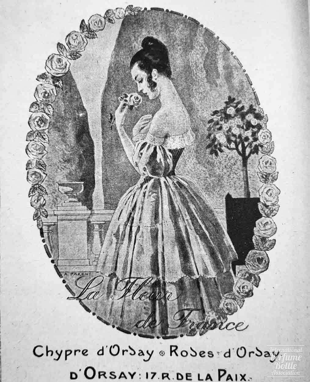 "Fleur de France" by D'Orsay Advertisement - 1919